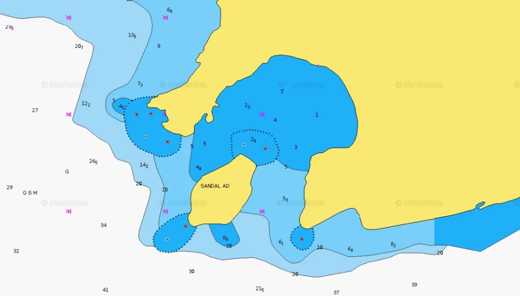 Карта бухты Порт Святого Николая