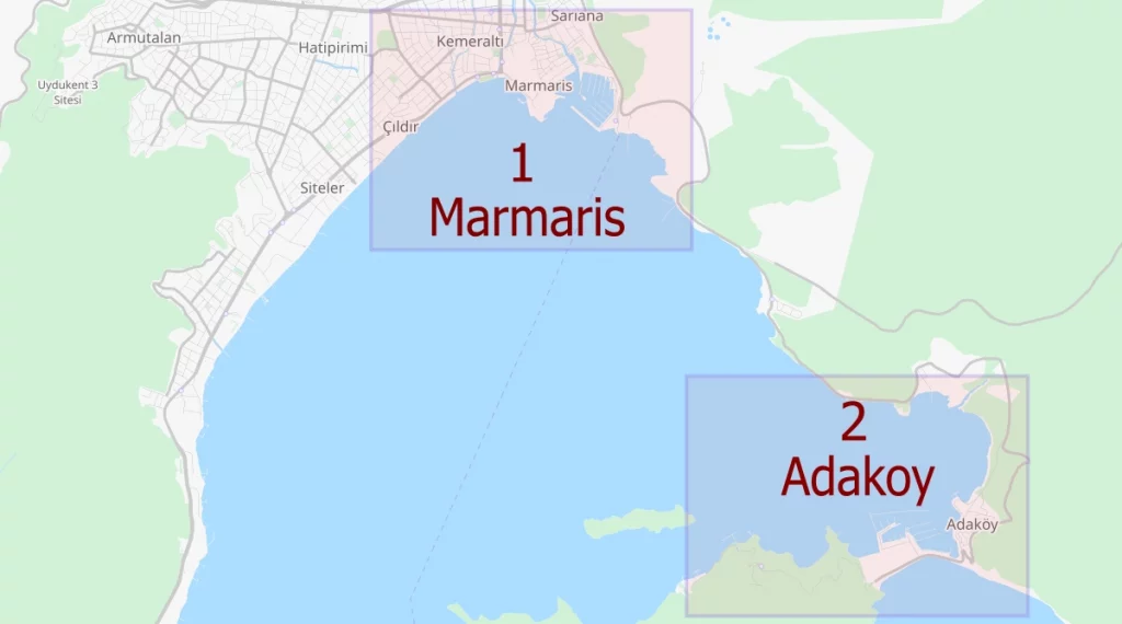 План бухты Мармарис